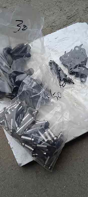 Spare parts for the tensioner of PP strap tool